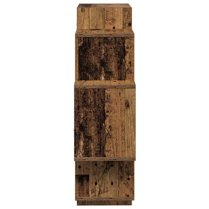 vidaXL Wall Shelf Old Wood 90 x 25 x 90 cm Engineered Wood