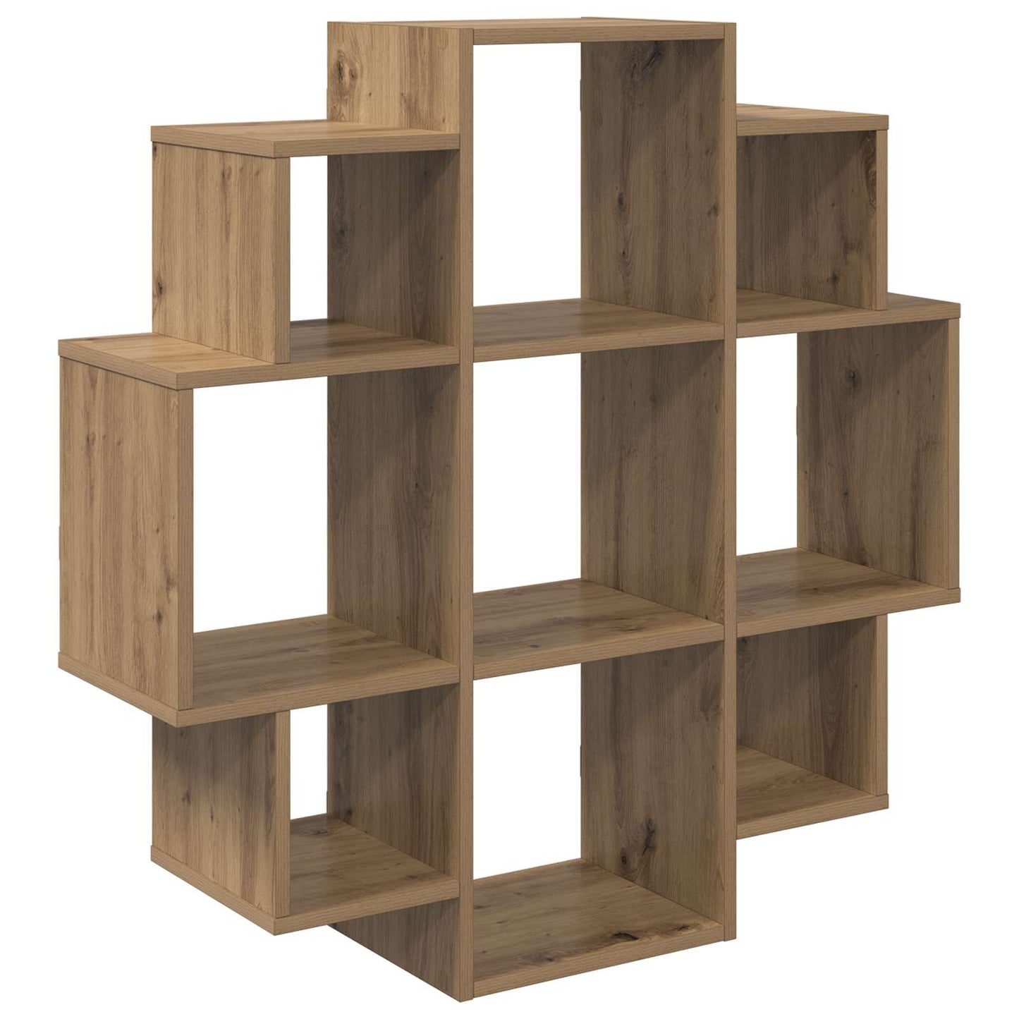 vidaXL Wall Shelf Artisan Oak 90 x 25 x 90 cm Engineered Wood