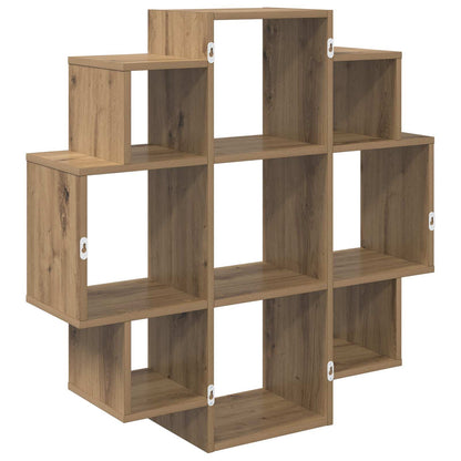 vidaXL Wall Shelf Artisan Oak 90 x 25 x 90 cm Engineered Wood