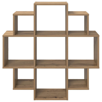 vidaXL Wall Shelf Artisan Oak 90 x 25 x 90 cm Engineered Wood