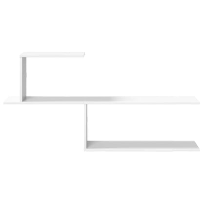 vidaXL Wall Shelf White 122 x 18 x 60 cm Engineered Wood