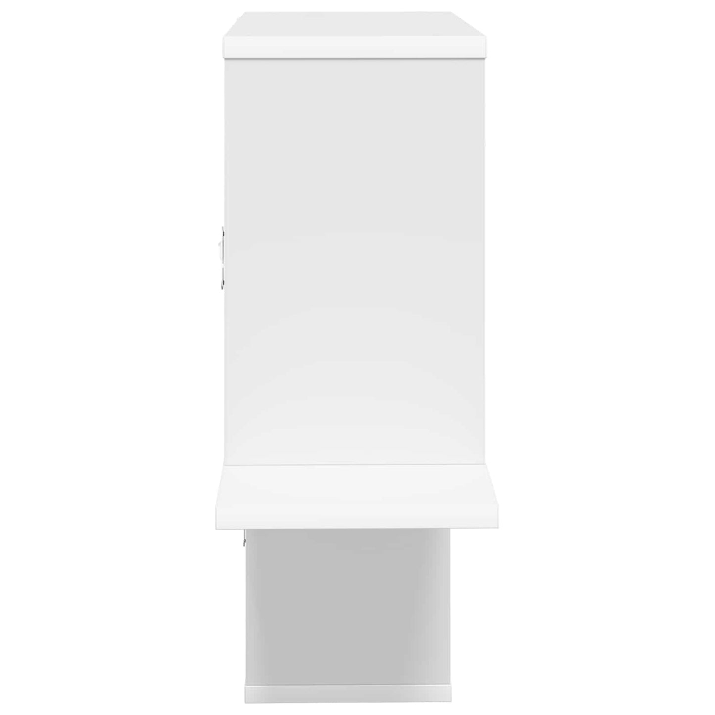 vidaXL Wall Shelf White 122 x 18 x 60 cm Engineered Wood