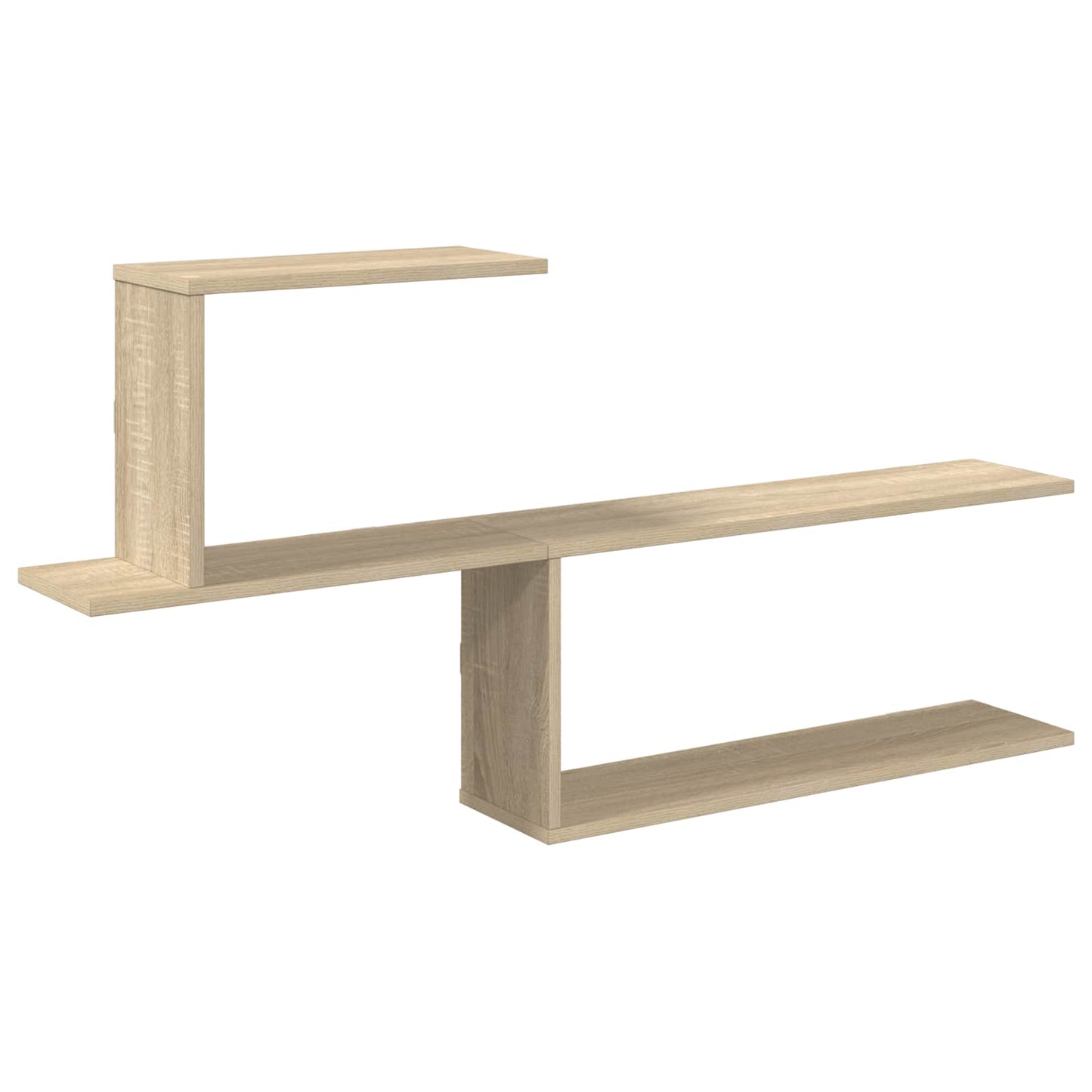 vidaXL Wall Shelf Sonoma Oak 122 x 18 x 60 cm Engineered Wood