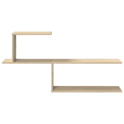 vidaXL Wall Shelf Sonoma Oak 122 x 18 x 60 cm Engineered Wood