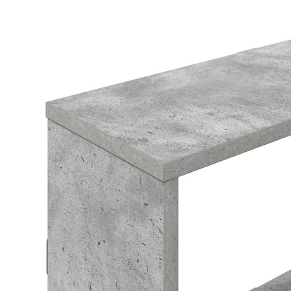 vidaXL Wall Shelf Concrete Grey 122 x 18 x 60 cm Engineered Wood