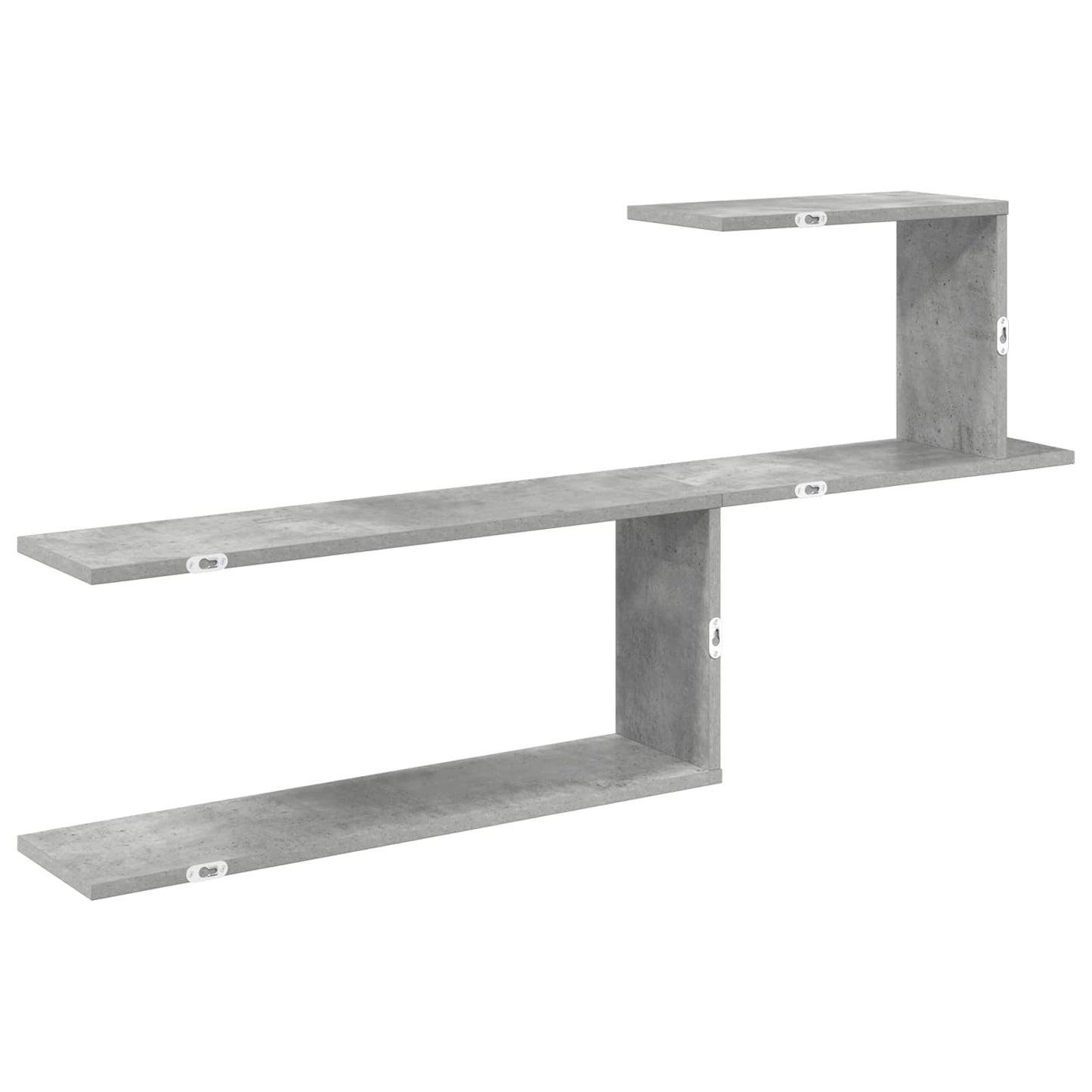 vidaXL Wall Shelf Concrete Grey 122 x 18 x 60 cm Engineered Wood