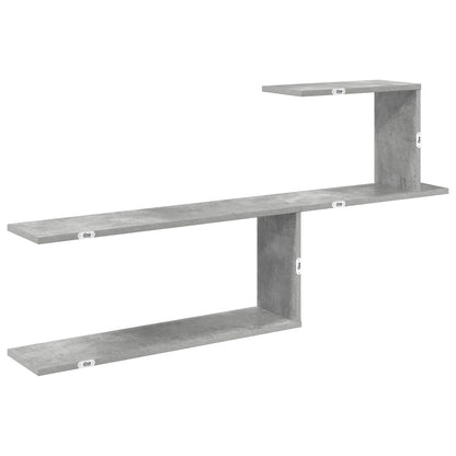 vidaXL Wall Shelf Concrete Grey 122 x 18 x 60 cm Engineered Wood