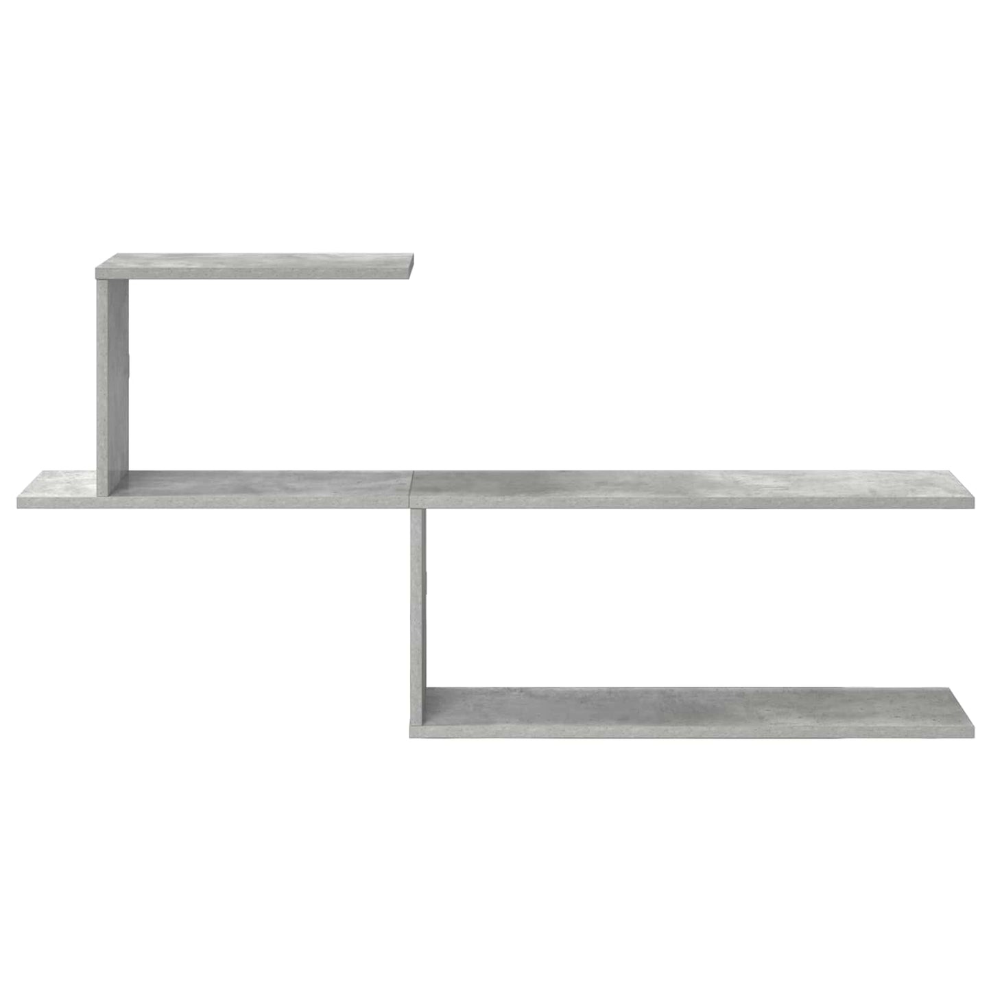 vidaXL Wall Shelf Concrete Grey 122 x 18 x 60 cm Engineered Wood