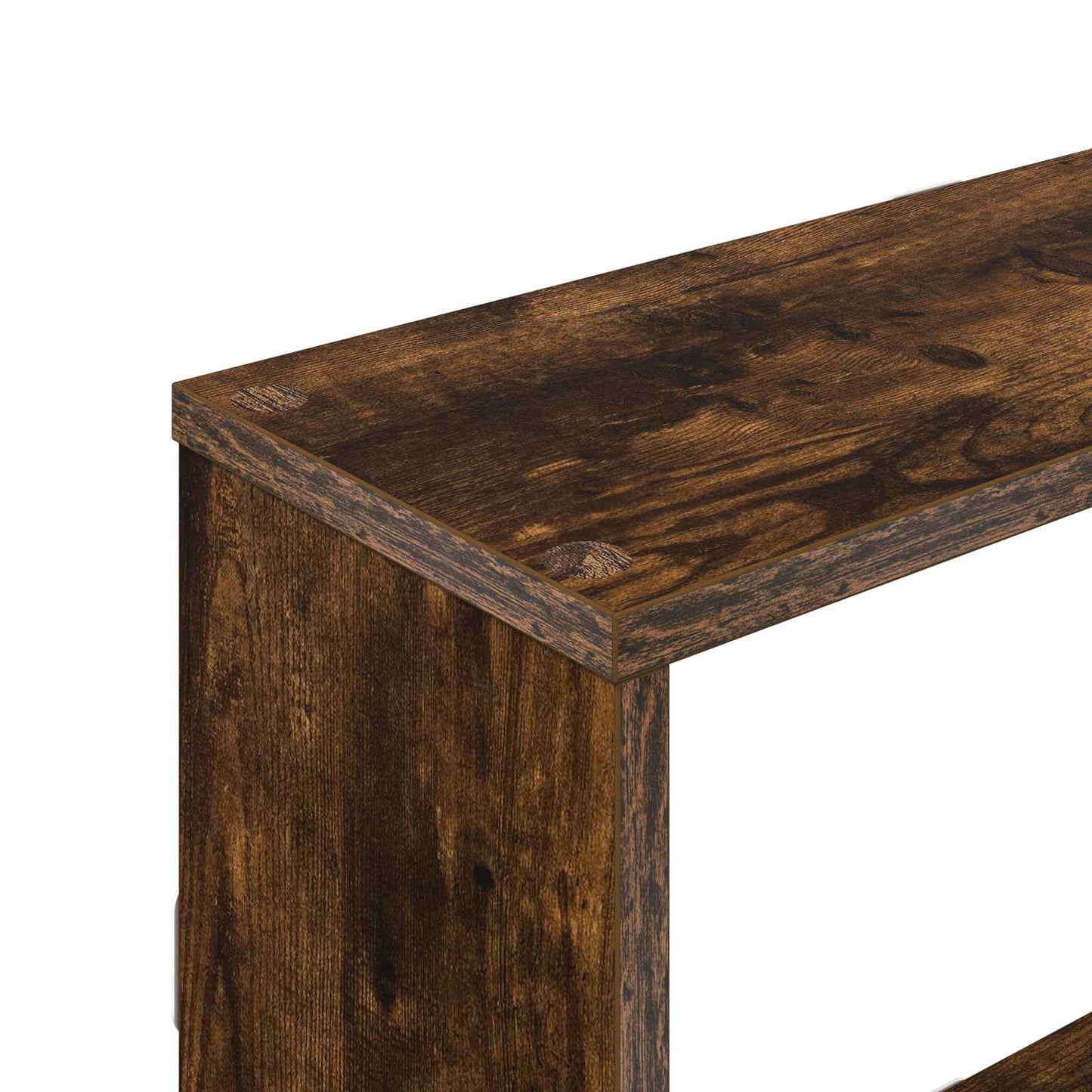 vidaXL Wall Shelf Smoked Oak 122 x 18 x 60 cm Engineered Wood