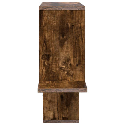 vidaXL Wall Shelf Smoked Oak 122 x 18 x 60 cm Engineered Wood