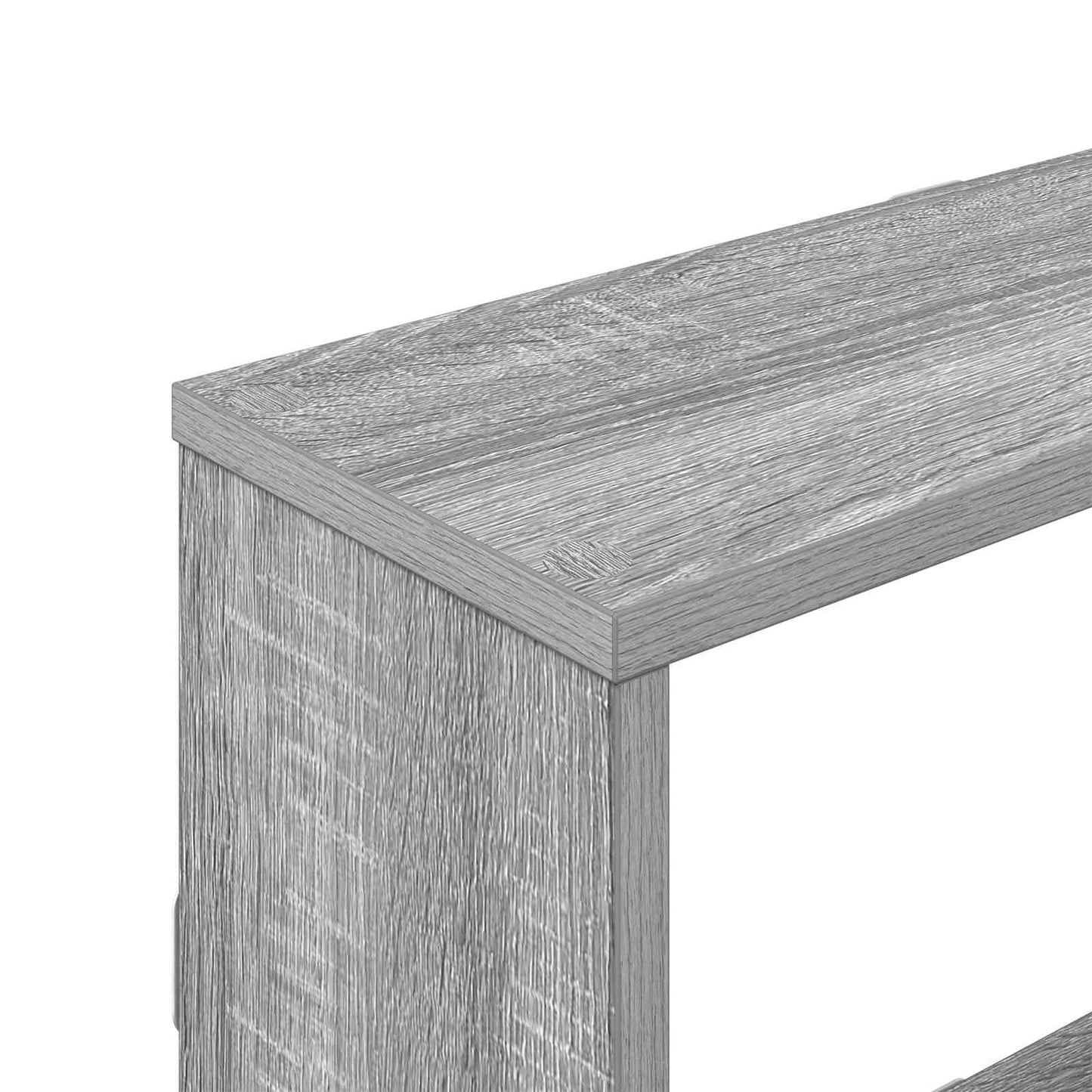 vidaXL Wall Shelf Grey Sonoma 122 x 18 x 60 cm Engineered Wood