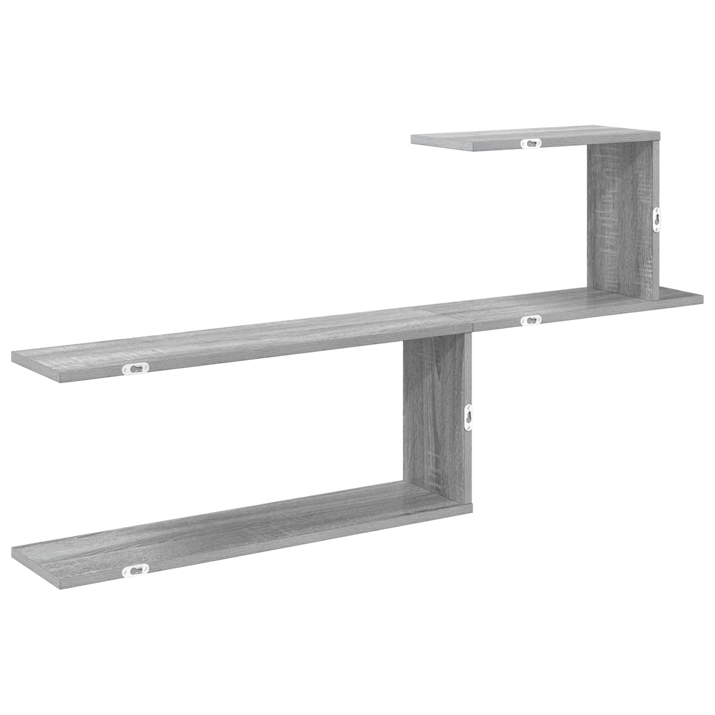 vidaXL Wall Shelf Grey Sonoma 122 x 18 x 60 cm Engineered Wood