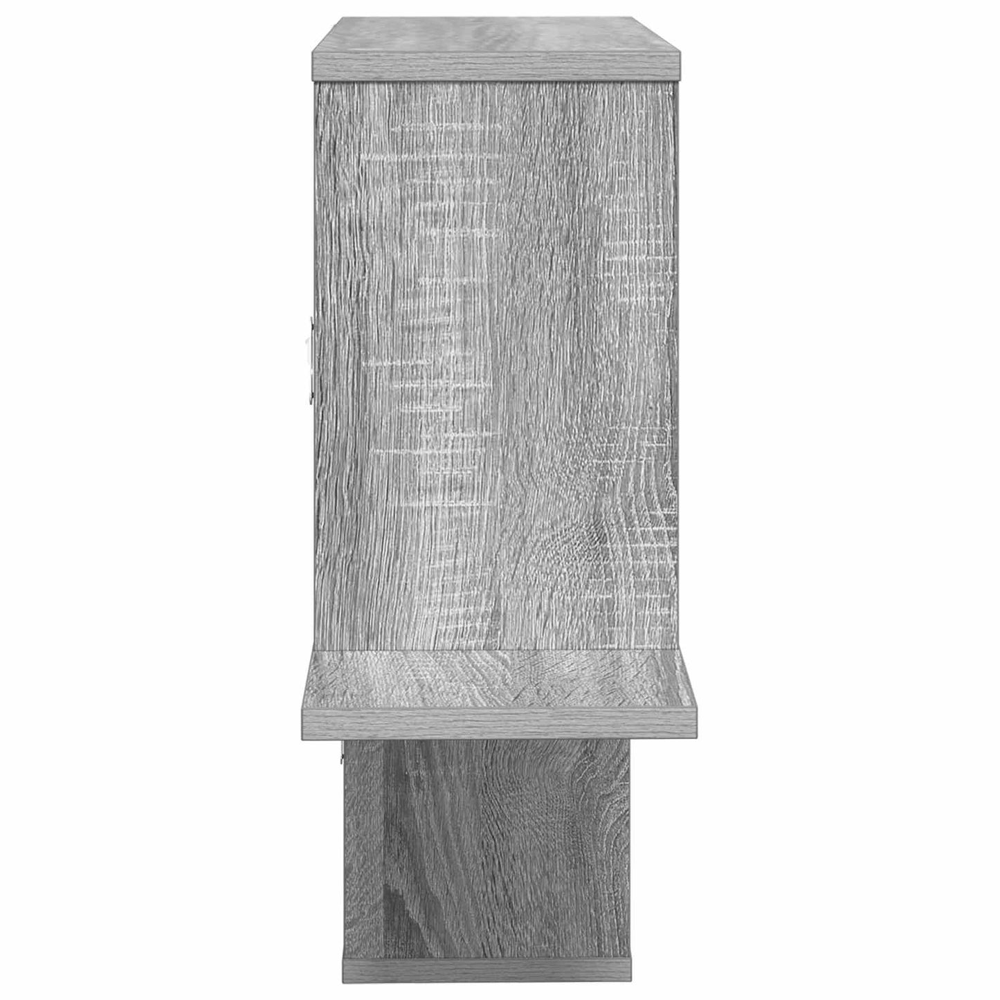 vidaXL Wall Shelf Grey Sonoma 122 x 18 x 60 cm Engineered Wood