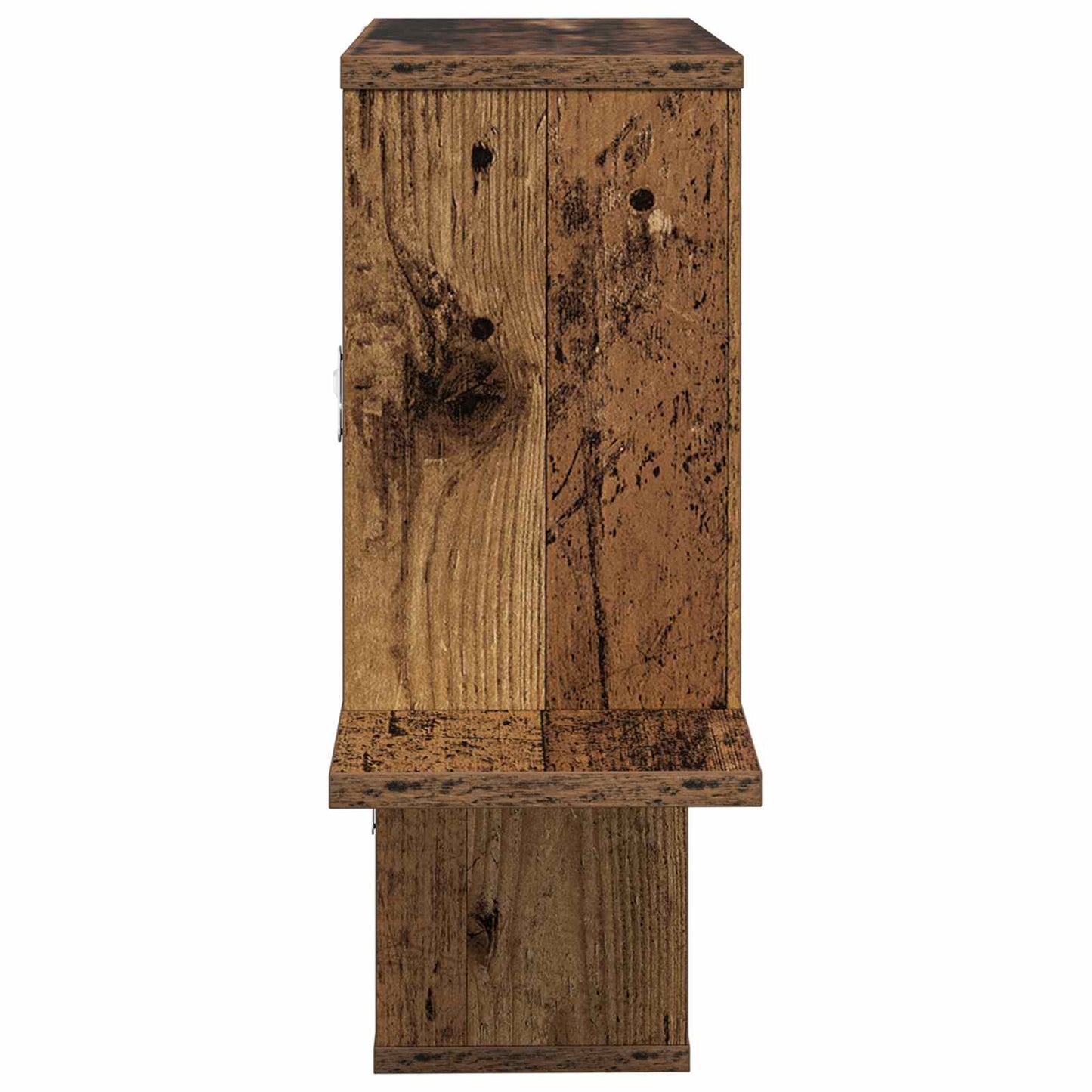 vidaXL Wall Shelf Old Wood 122 x 18 x 60 cm Engineered Wood