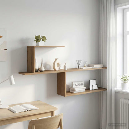 vidaXL Wall Shelf Artisan Oak 122 x 18 x 60 cm Engineered Wood