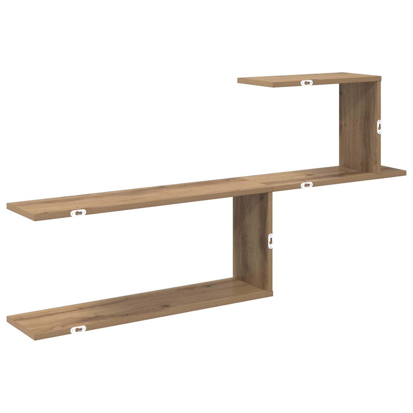 vidaXL Wall Shelf Artisan Oak 122 x 18 x 60 cm Engineered Wood