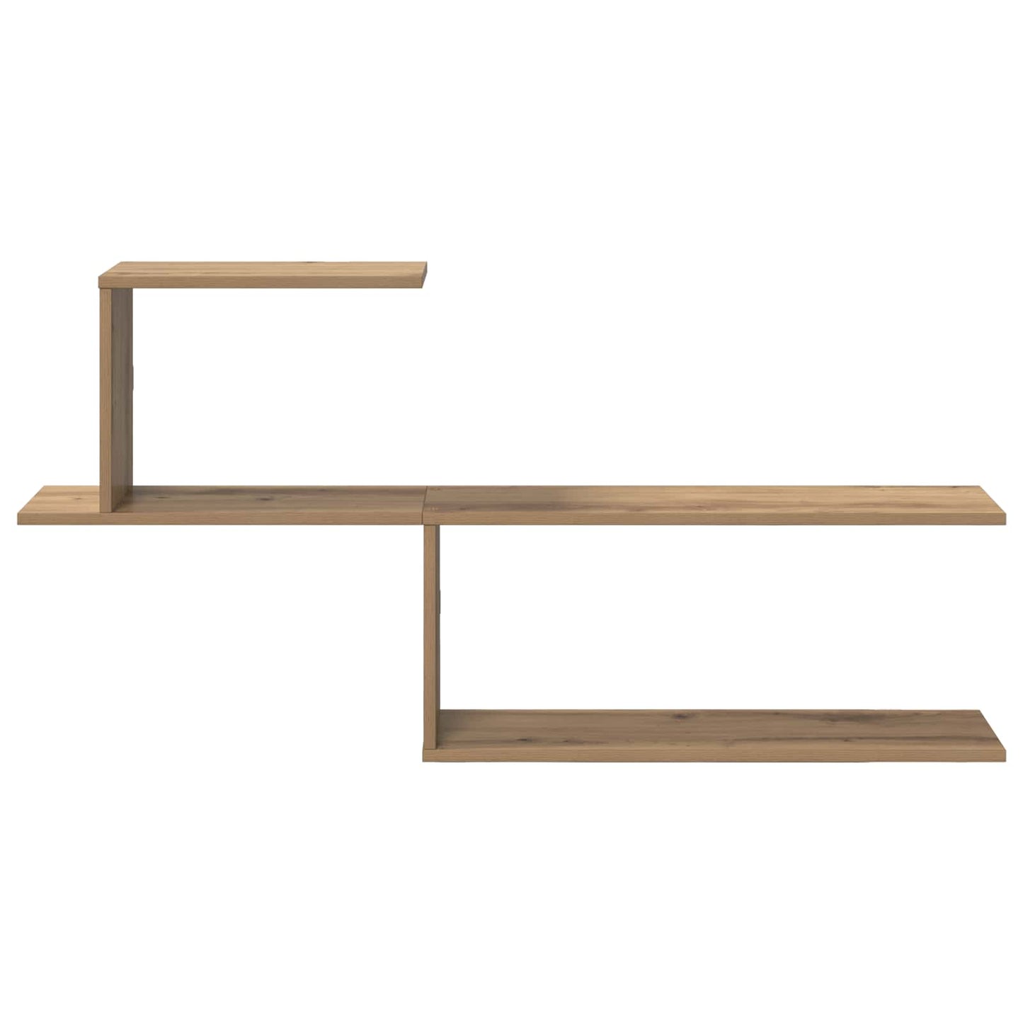vidaXL Wall Shelf Artisan Oak 122 x 18 x 60 cm Engineered Wood