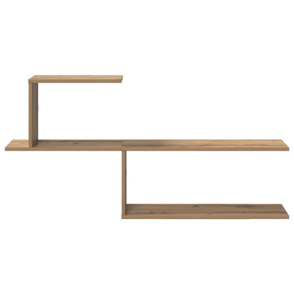 vidaXL Wall Shelf Artisan Oak 122 x 18 x 60 cm Engineered Wood