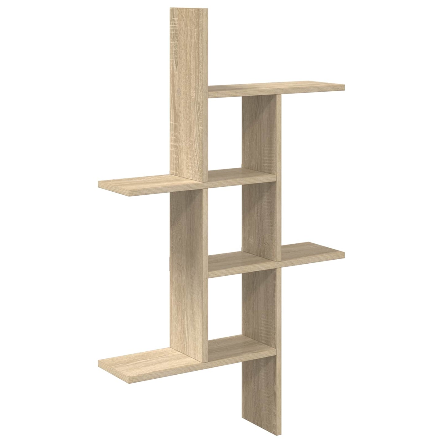 vidaXL Wall Shelf Sonoma Oak 61 x 15 x 102 cm Engineered Wood