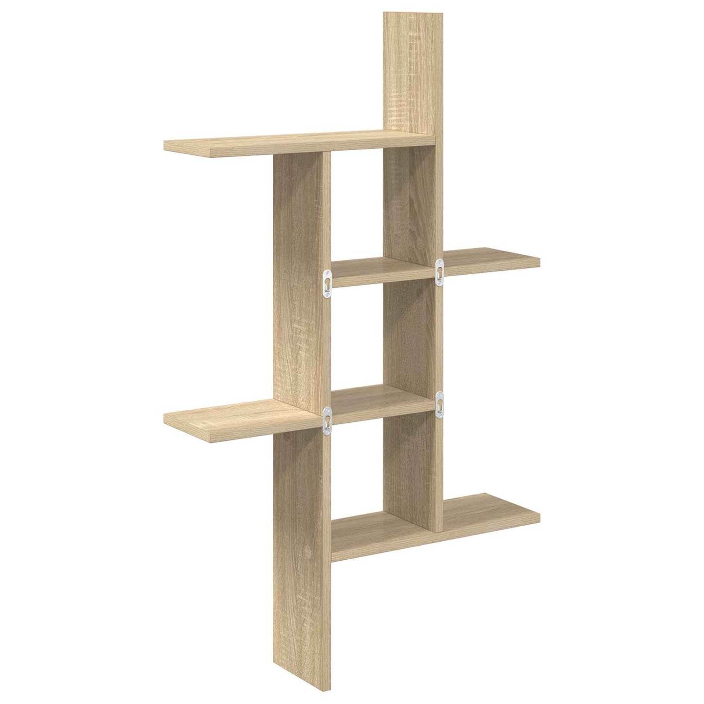 vidaXL Wall Shelf Sonoma Oak 61 x 15 x 102 cm Engineered Wood