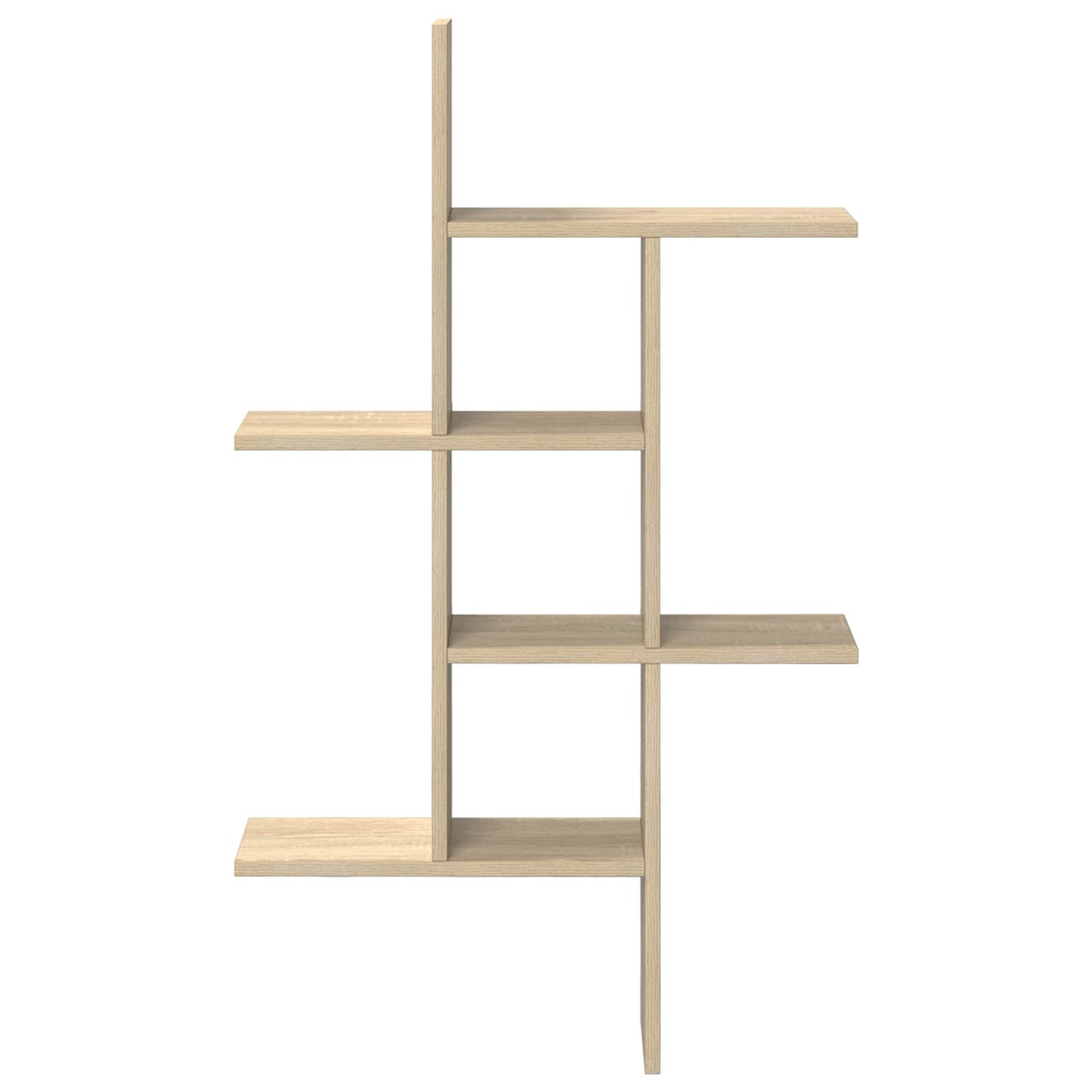 vidaXL Wall Shelf Sonoma Oak 61 x 15 x 102 cm Engineered Wood