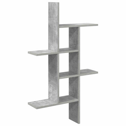 vidaXL Wall Shelf Concrete Grey 61 x 15 x 102 cm Engineered Wood