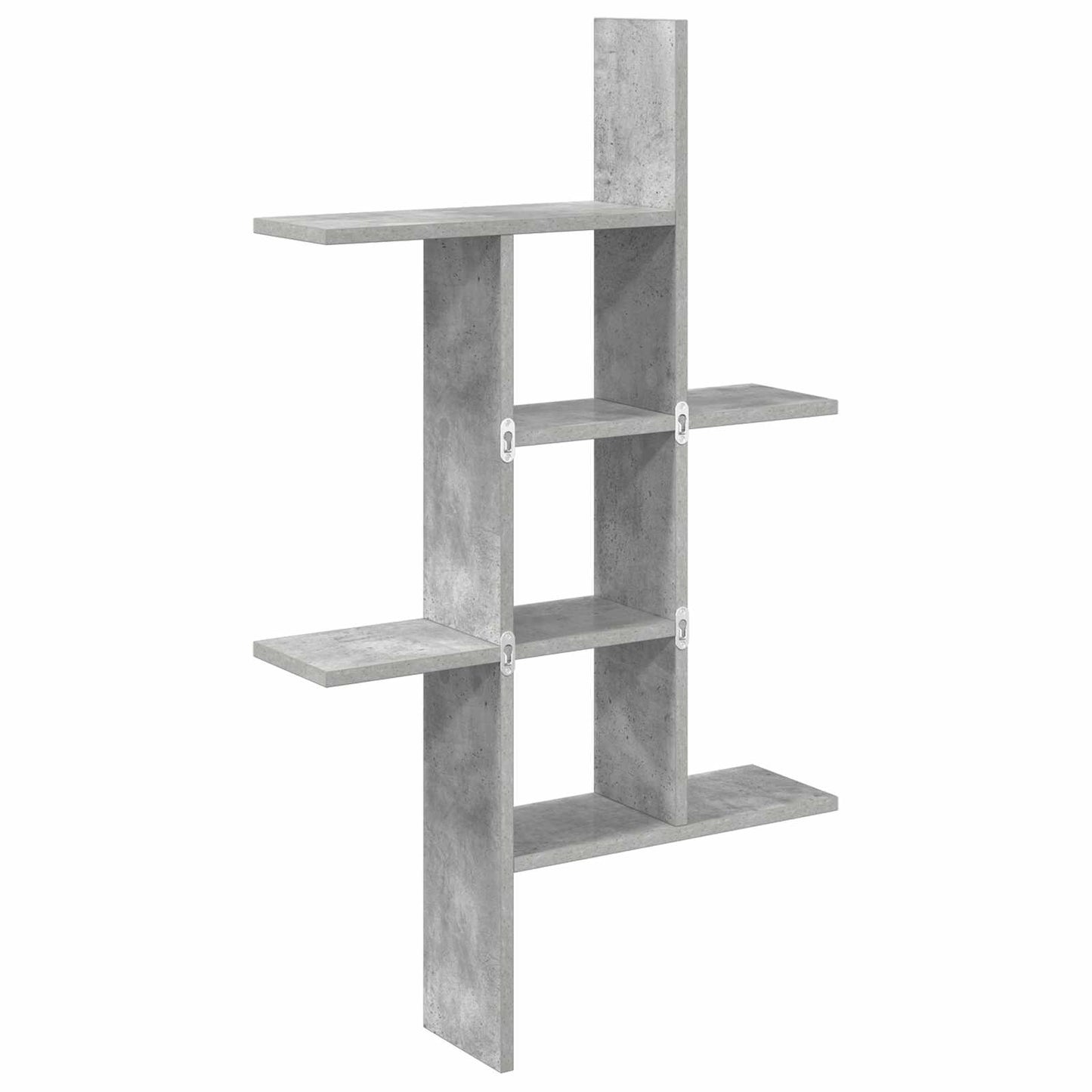vidaXL Wall Shelf Concrete Grey 61 x 15 x 102 cm Engineered Wood