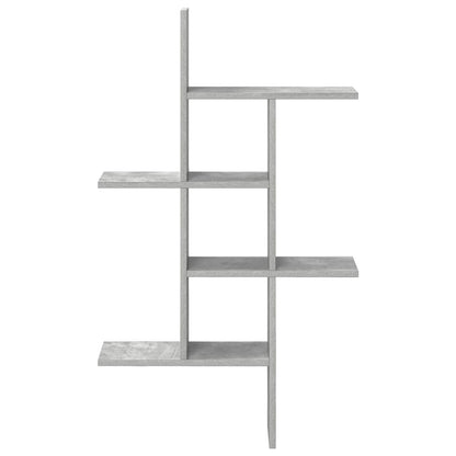 vidaXL Wall Shelf Concrete Grey 61 x 15 x 102 cm Engineered Wood