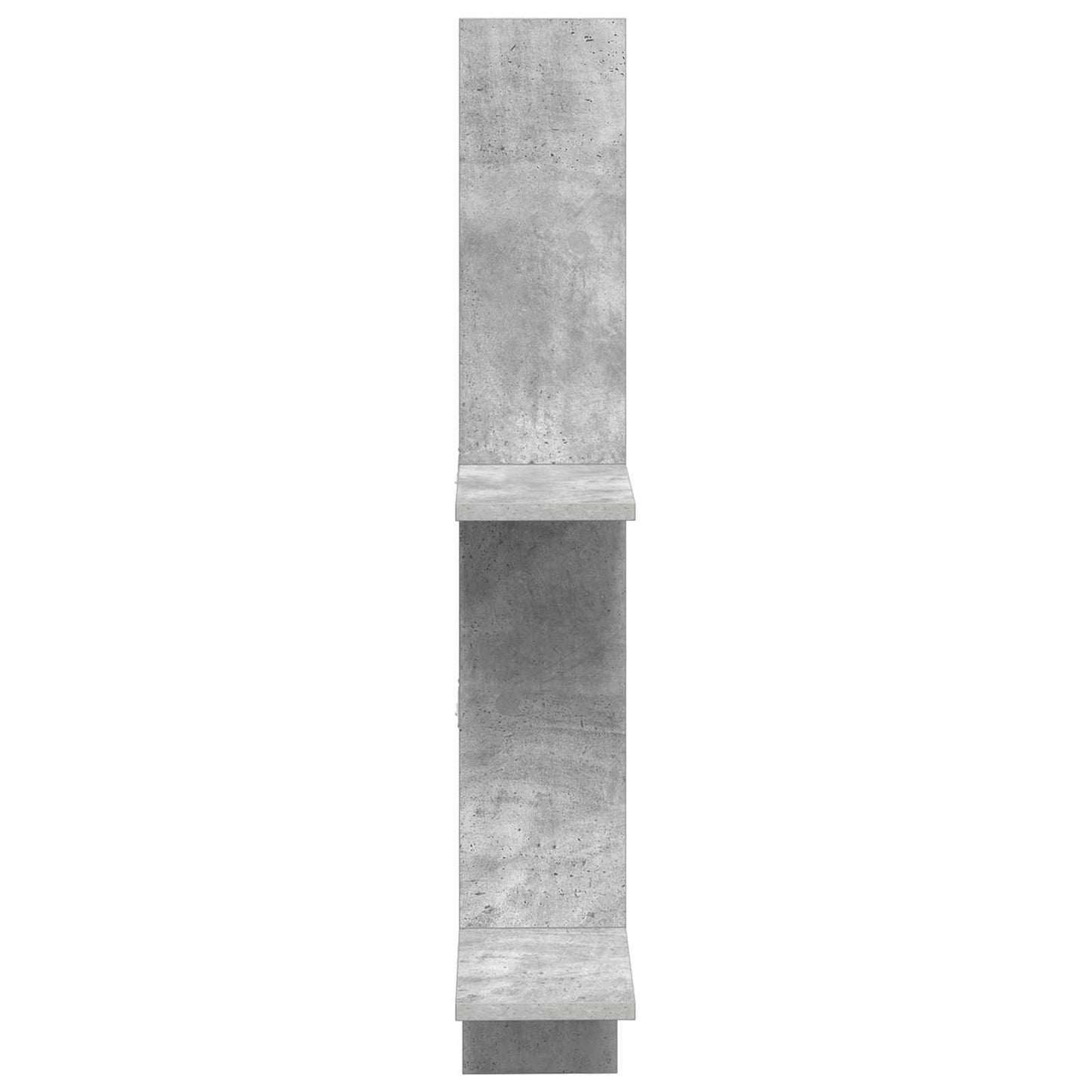 vidaXL Wall Shelf Concrete Grey 61 x 15 x 102 cm Engineered Wood