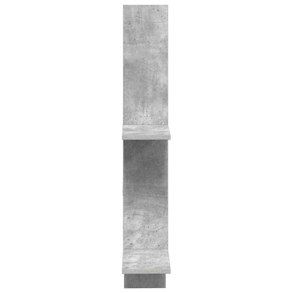 vidaXL Wall Shelf Concrete Grey 61 x 15 x 102 cm Engineered Wood