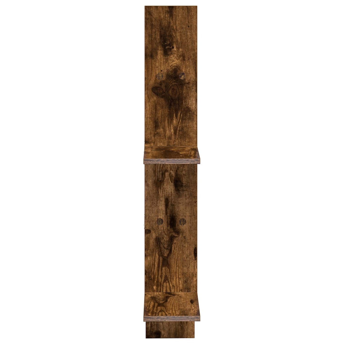 vidaXL Wall Shelf Smoked Oak 61 x 15 x 102 cm Engineered Wood