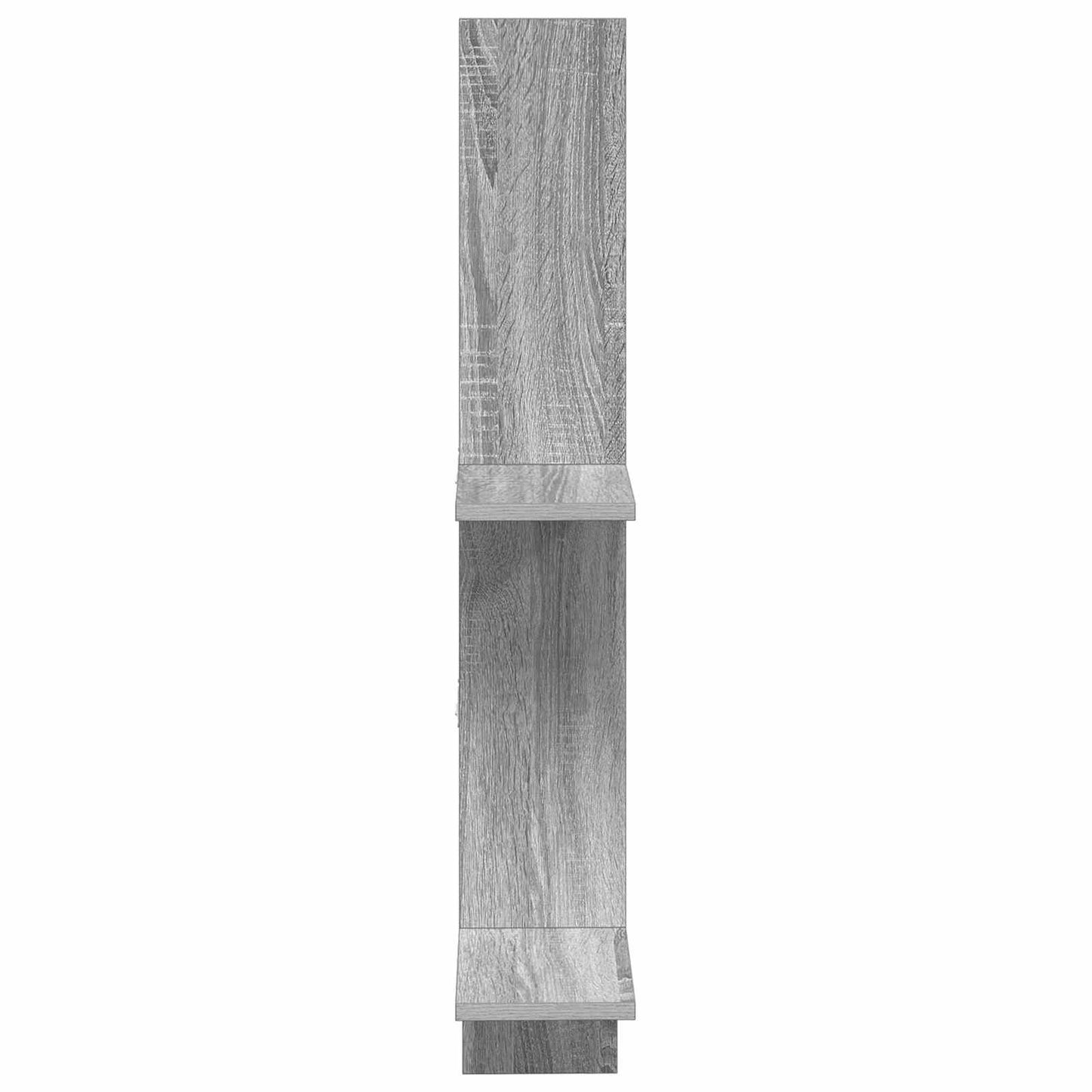 vidaXL Wall Shelf Grey Sonoma 61 x 15 x 102 cm Engineered Wood