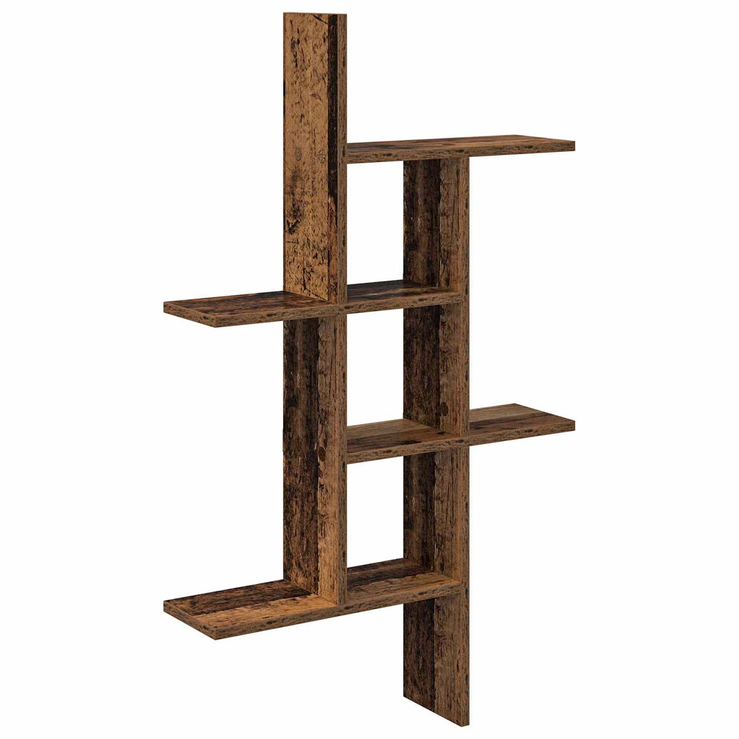 vidaXL Wall Shelf Old Wood 61 x 15 x 102 cm Engineered Wood