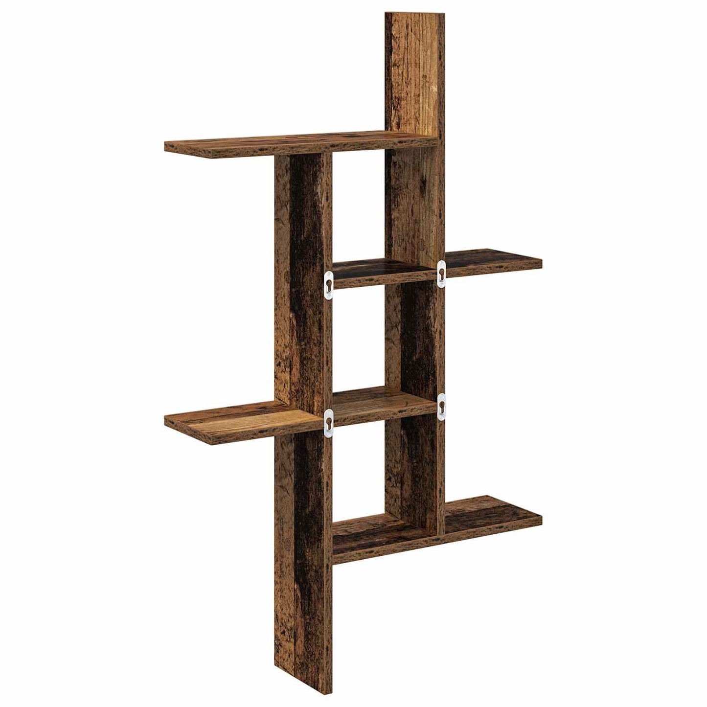 vidaXL Wall Shelf Old Wood 61 x 15 x 102 cm Engineered Wood