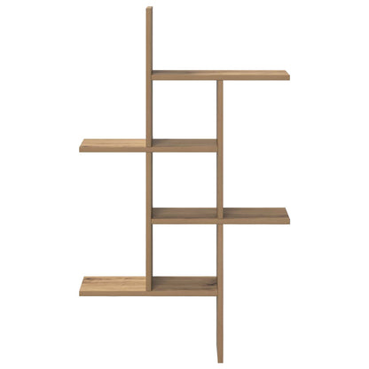 vidaXL Wall Shelf Artisan Oak 61 x 15 x 102 cm Engineered Wood
