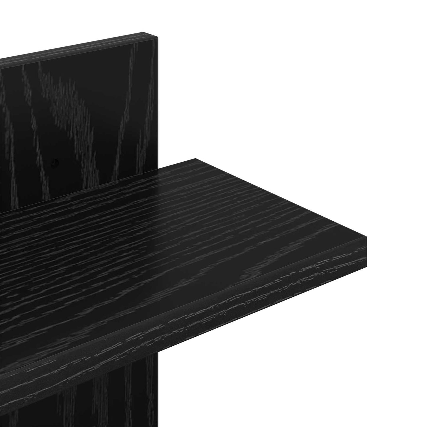vidaXL Wall Floating Shelf Black Oak 48.5 x 15 x 101 cm