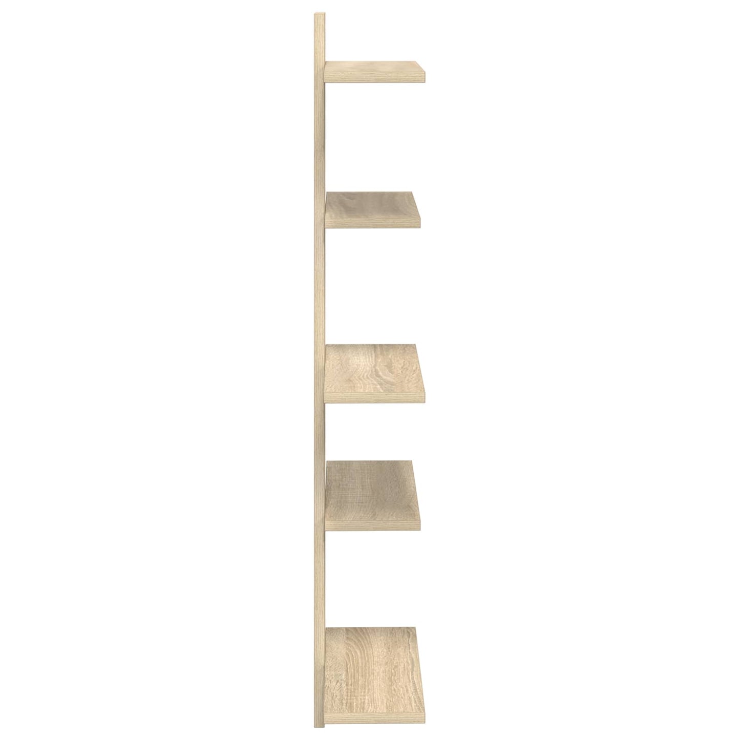 vidaXL Wall Floating Shelf Sonoma Oak 48.5 x 15 x 101 cm