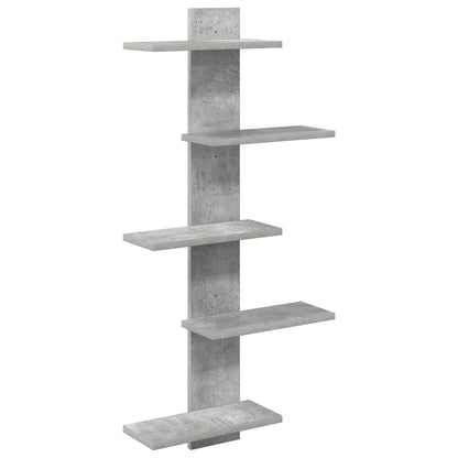 vidaXL Wall Floating Shelf Concrete Grey 48.5 x 15 x 101 cm