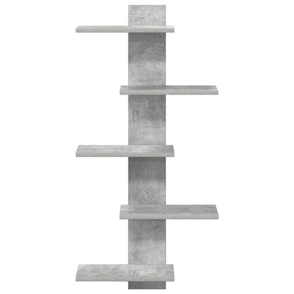 vidaXL Wall Floating Shelf Concrete Grey 48.5 x 15 x 101 cm