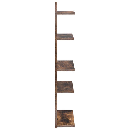 vidaXL Wall Floating Shelf Smoked Oak 48.5 x 15 x 101 cm
