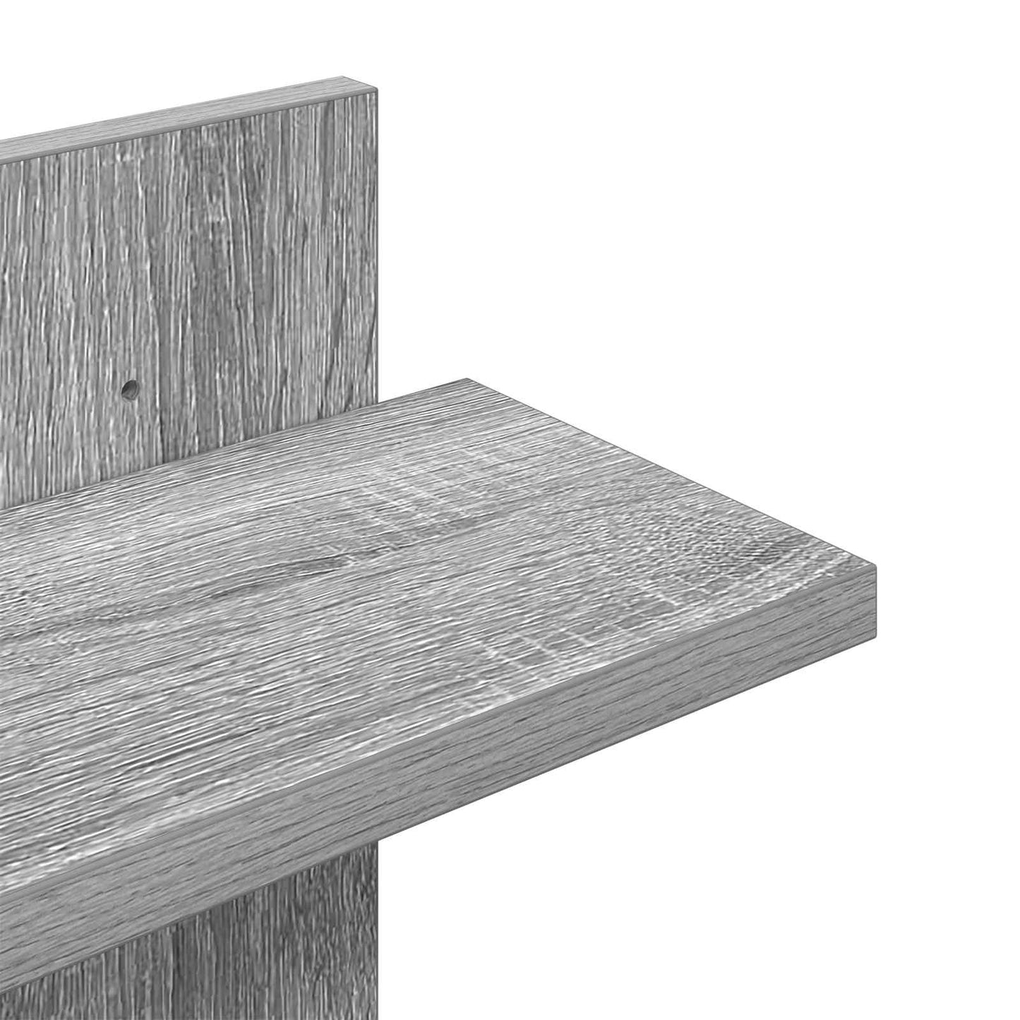 vidaXL Wall Floating Shelf Grey Sonoma 48.5 x 15 x 101 cm