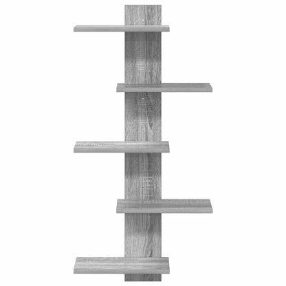 vidaXL Wall Floating Shelf Grey Sonoma 48.5 x 15 x 101 cm