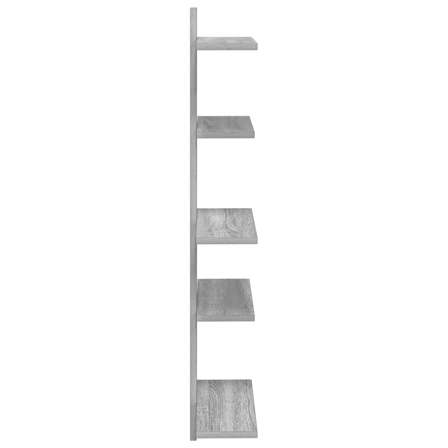 vidaXL Wall Floating Shelf Grey Sonoma 48.5 x 15 x 101 cm