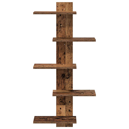 vidaXL Wall Floating Shelf Old Wood 48.5 x 15 x 101 cm Engineered Wood