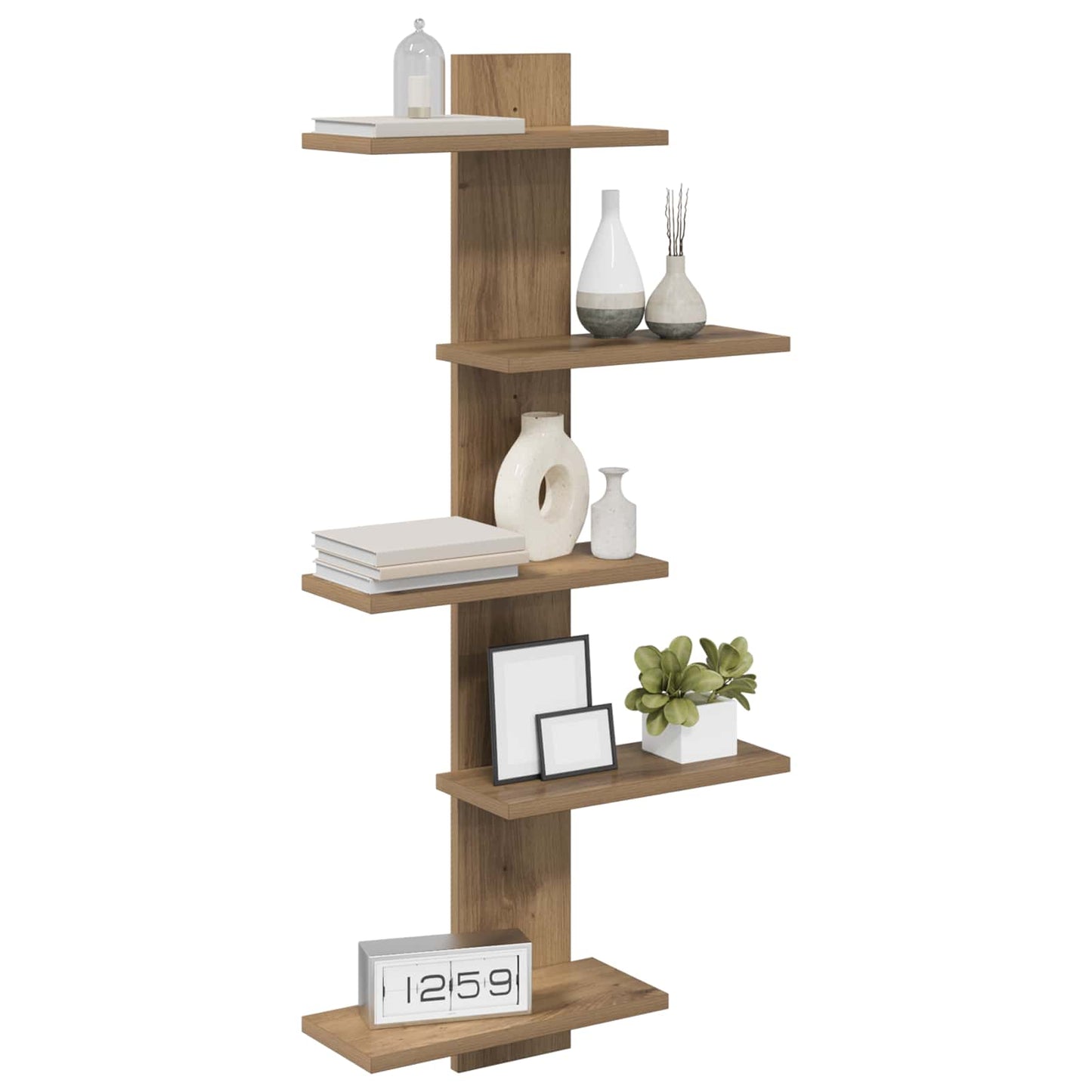 vidaXL Wall Floating Shelf Artisan Oak 48.5 x 15 x 101 cm