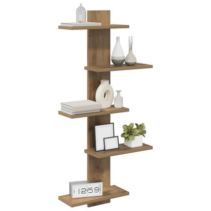 vidaXL Wall Floating Shelf Artisan Oak 48.5 x 15 x 101 cm