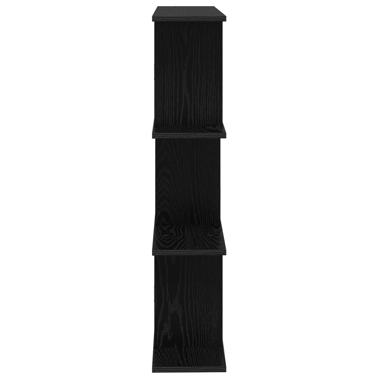 vidaXL Wall Shelf Black Oak 80 x 20 x 96 cm Engineered Wood