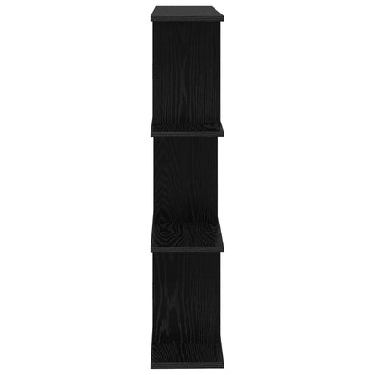 vidaXL Wall Shelf Black Oak 80 x 20 x 96 cm Engineered Wood