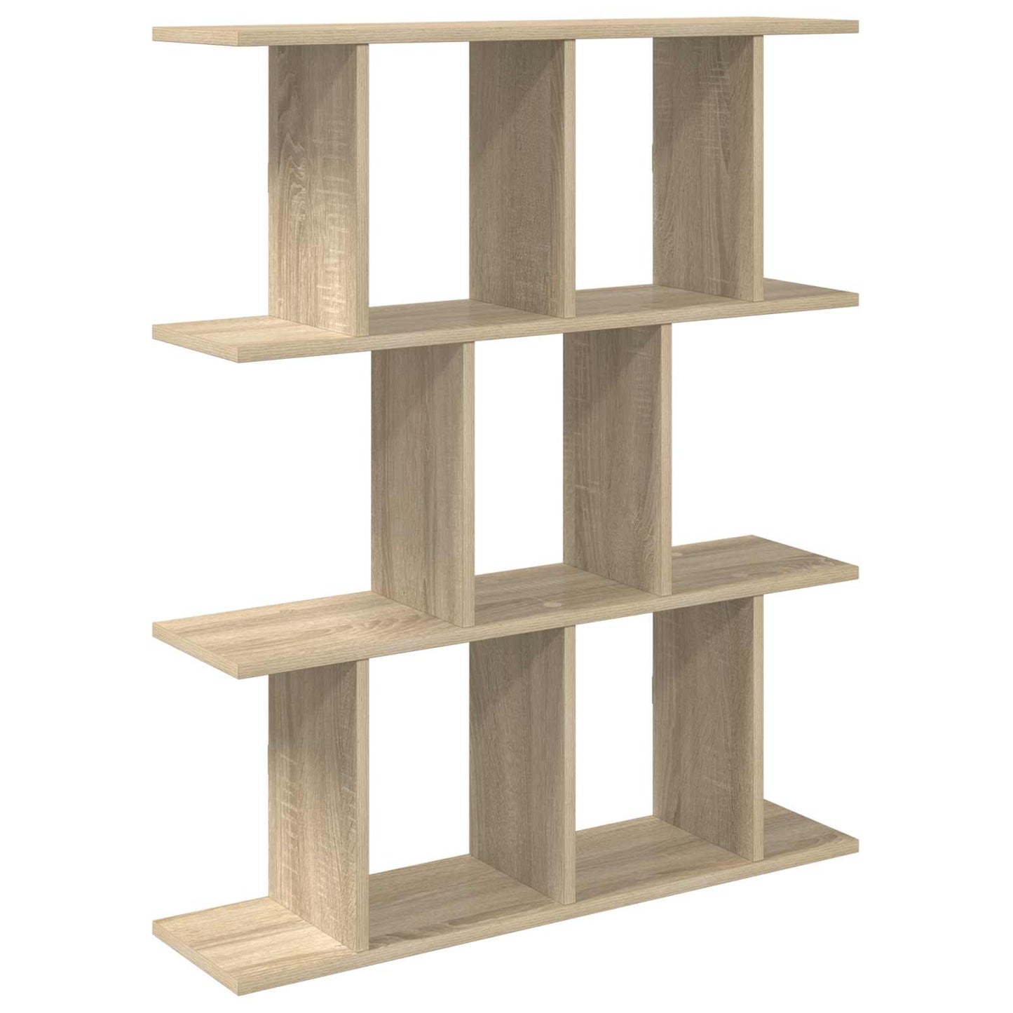 vidaXL Wall Shelf Sonoma Oak 80 x 20 x 96 cm Engineered Wood