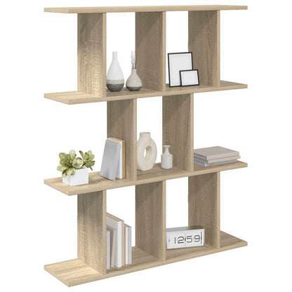 vidaXL Wall Shelf Sonoma Oak 80 x 20 x 96 cm Engineered Wood